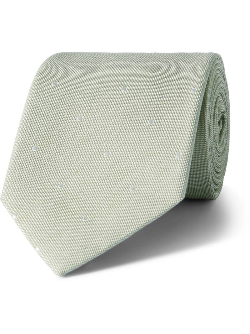 Paul Smith - 8cm Embroidered Silk and Linen-Blend Tie - Men - Green von Paul Smith