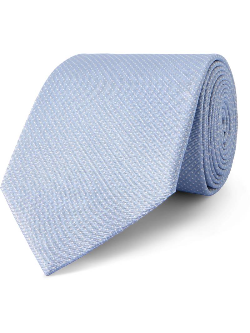 Paul Smith - 8cm Polka-Dot Silk-Jacquard Tie - Men - Blue von Paul Smith