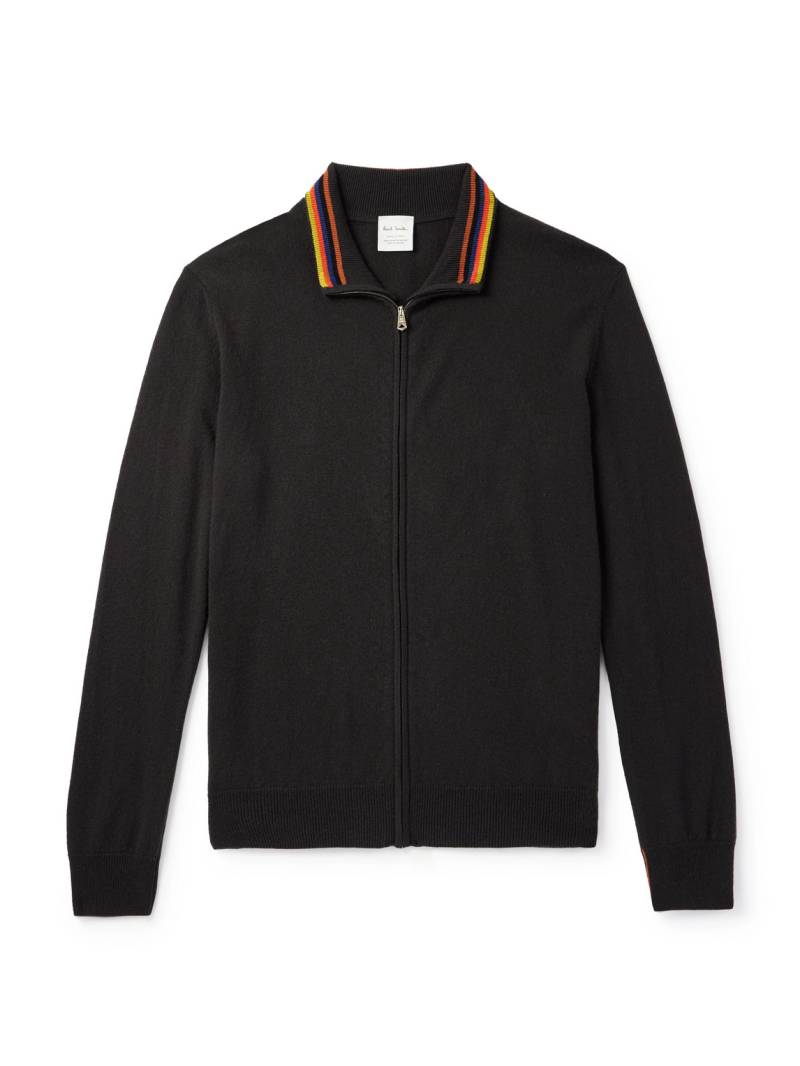 Paul Smith - Cashmere Zip-Up Cardigan - Men - Green - M von Paul Smith