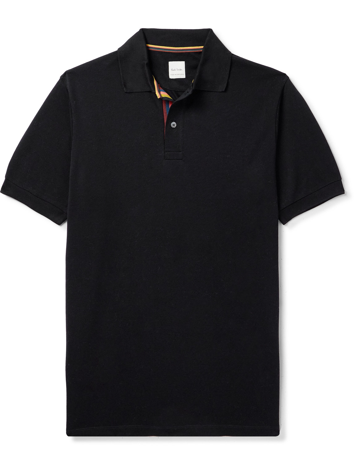 Paul Smith - Cotton-Piqué Polo Shirt - Men - Black - M von Paul Smith