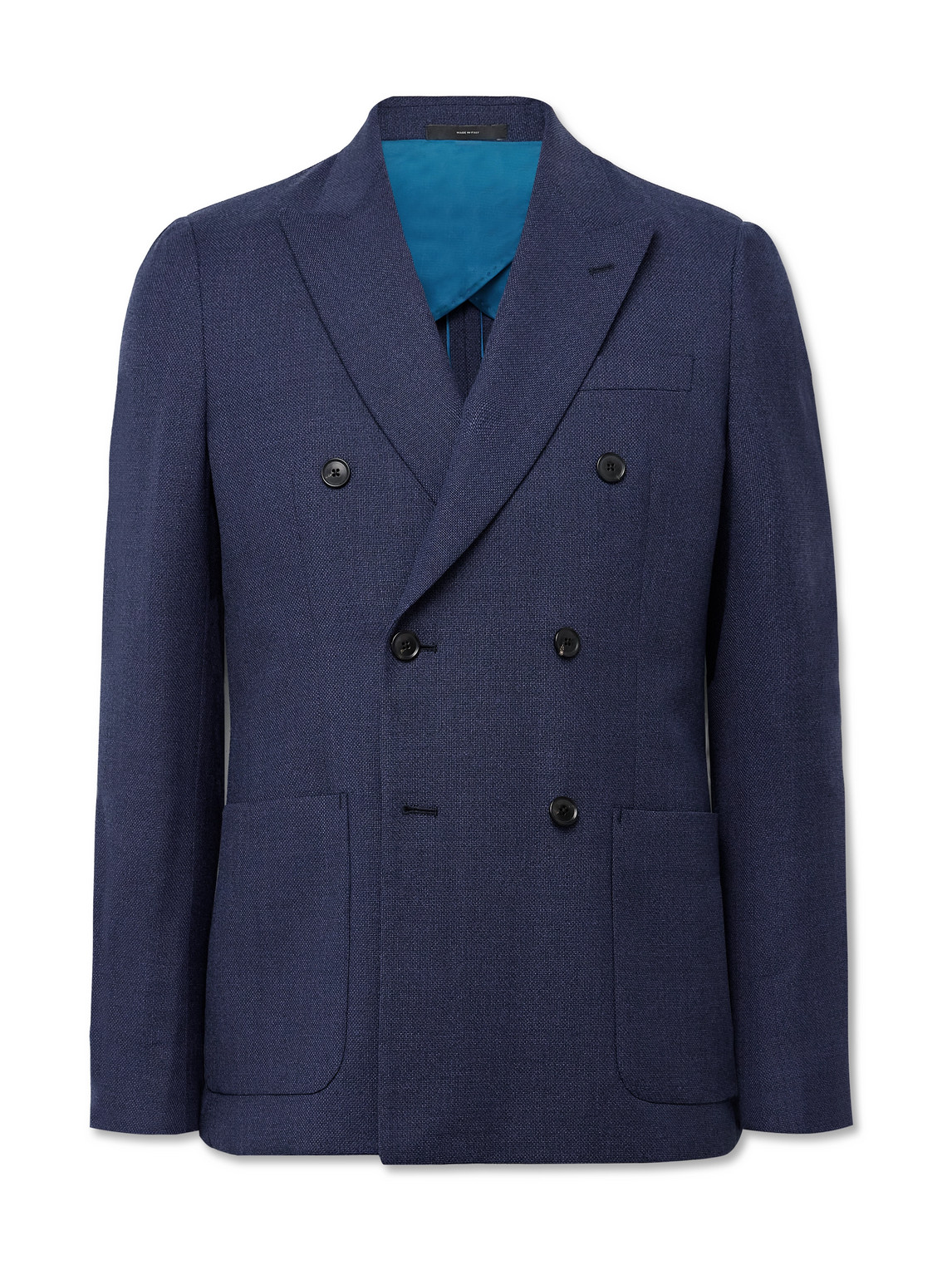 Paul Smith - Double-Breasted Wool-Piqué Suit Jacket - Men - Blue - UK/US 38 Paul Smith - Double-Breasted Wool-Piqué Suit Jacket - Men - Blue - UK/US 38 von Paul Smith