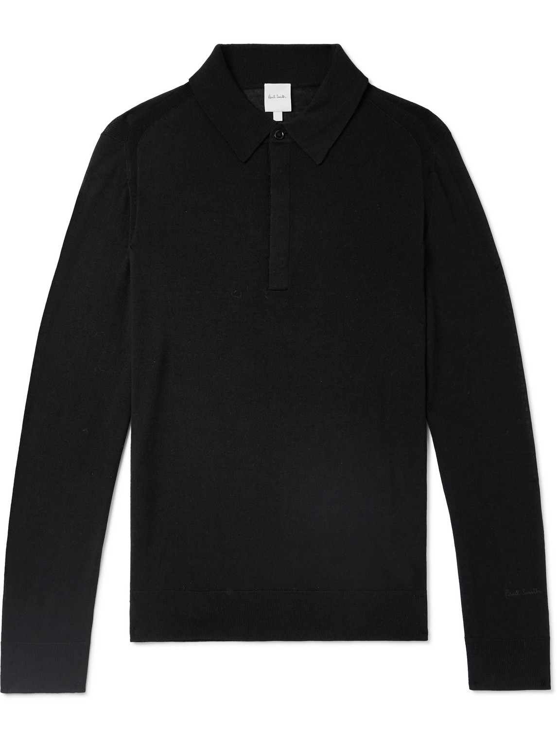 Paul Smith - Embroidered Merino Wool Polo Shirt - Men - Black - XXL Paul Smith - Embroidered Merino Wool Polo Shirt - Men - Black - XXL von Paul Smith