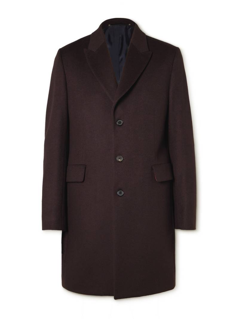 Paul Smith - Epsom Wool and Cashmere-Blend Felt Overcoat - Men - Purple - UK/US 44 von Paul Smith