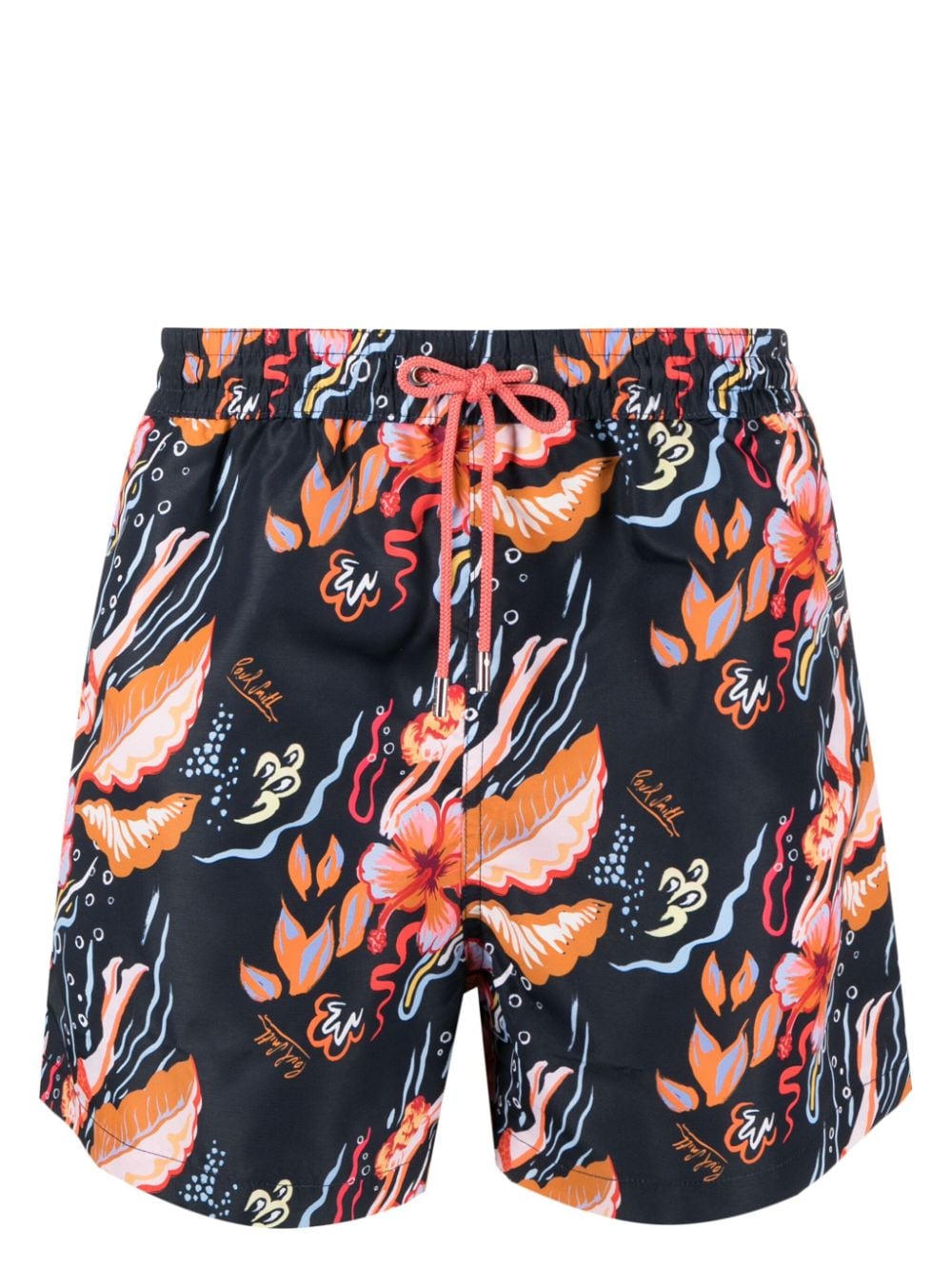 Paul Smith Hawaii Badeshorts mit Blumen-Print - Blau von Paul Smith