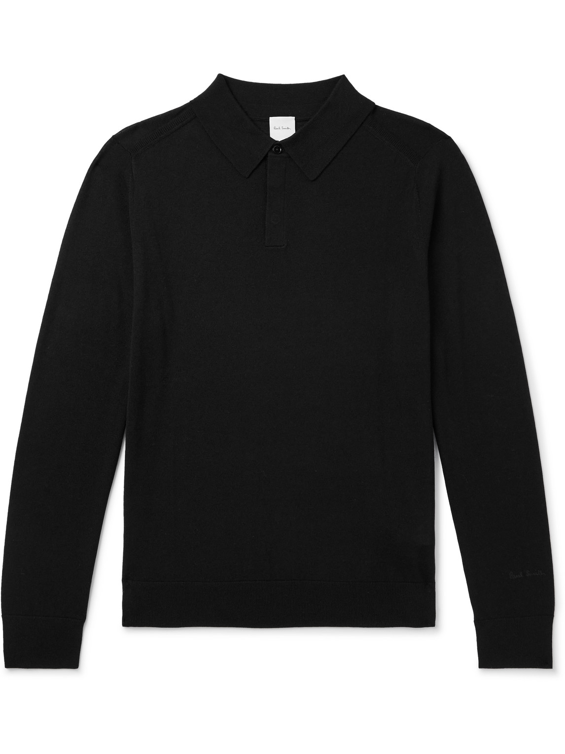 Paul Smith - Logo-Embroidered Wool Polo Shirt - Men - Black - XL Paul Smith - Logo-Embroidered Wool Polo Shirt - Men - Black - XL von Paul Smith