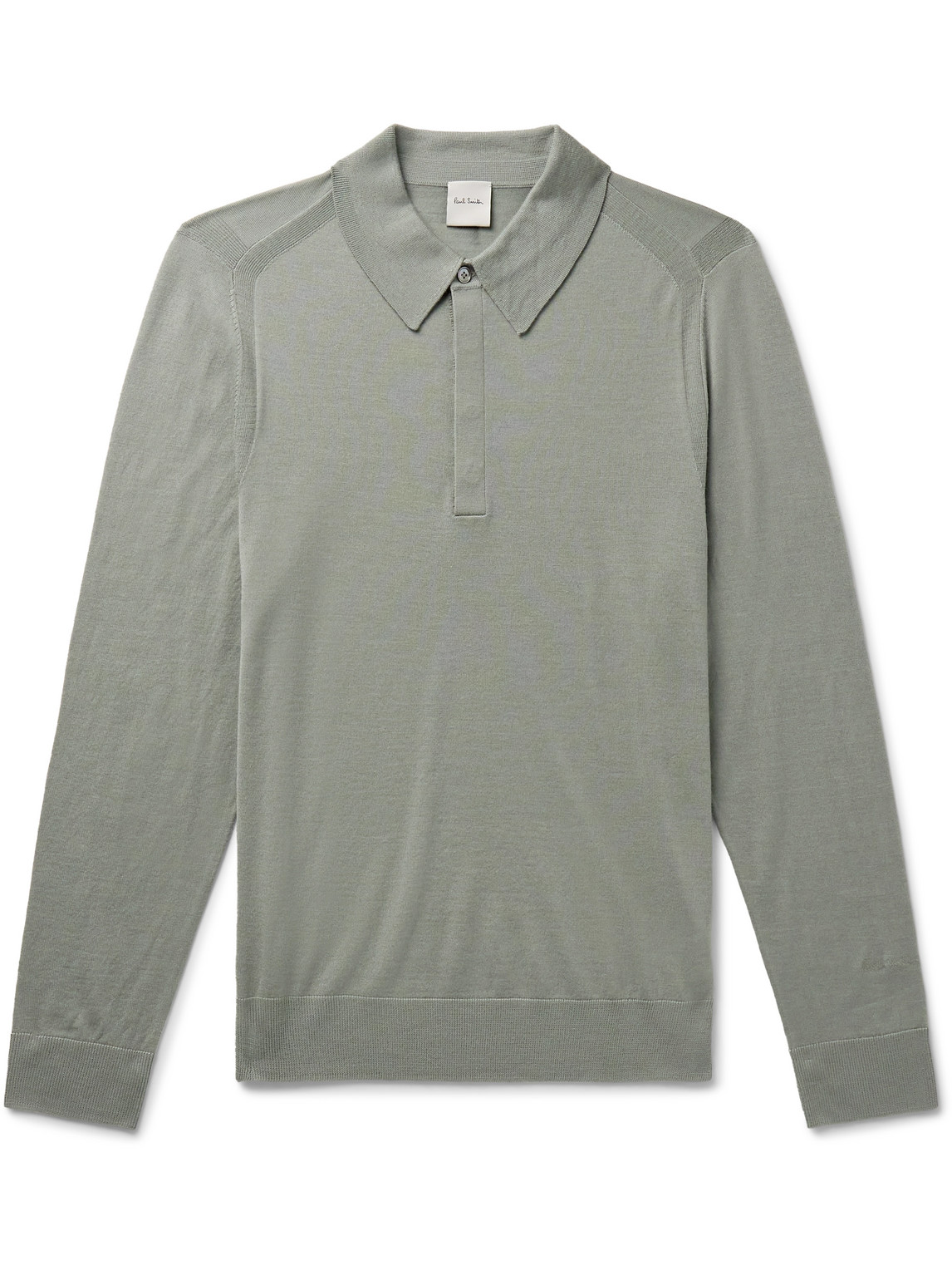 Paul Smith - Merino Wool Polo Shirt - Men - Green - S von Paul Smith