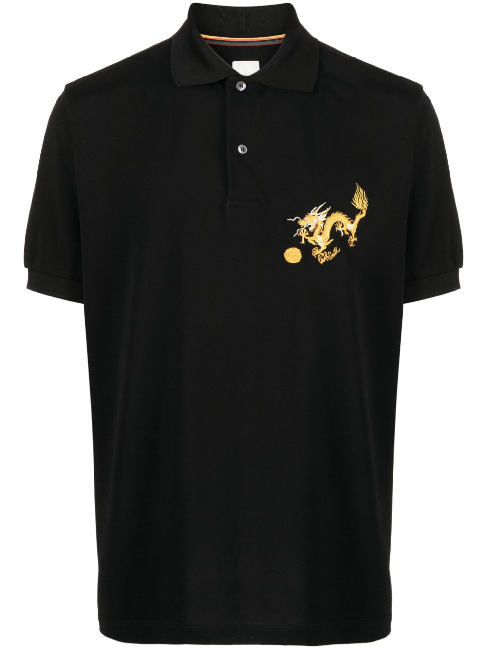 Paul Smith Poloshirt mit Logo-Print - Schwarz von Paul Smith