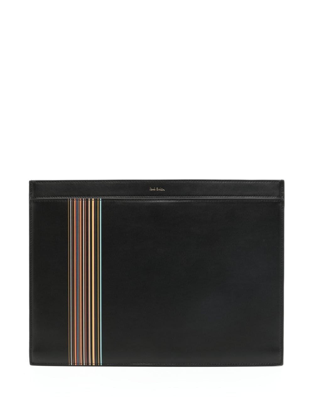 Paul Smith Dokumentenmappe mit Signature Stripe Block-Print - Schwarz von Paul Smith