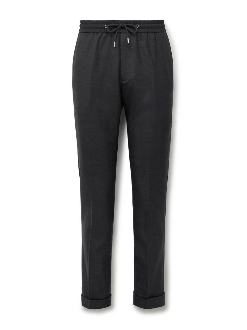Paul Smith - Slim-Fit Worsted Wool-Twill Drawstring Trousers - Men - Black - UK/US 34 von Paul Smith