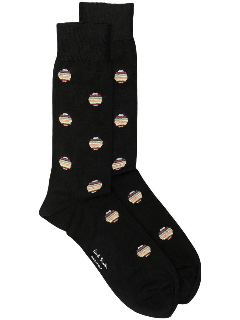 Paul Smith Socken mit Polka Dots - Schwarz von Paul Smith