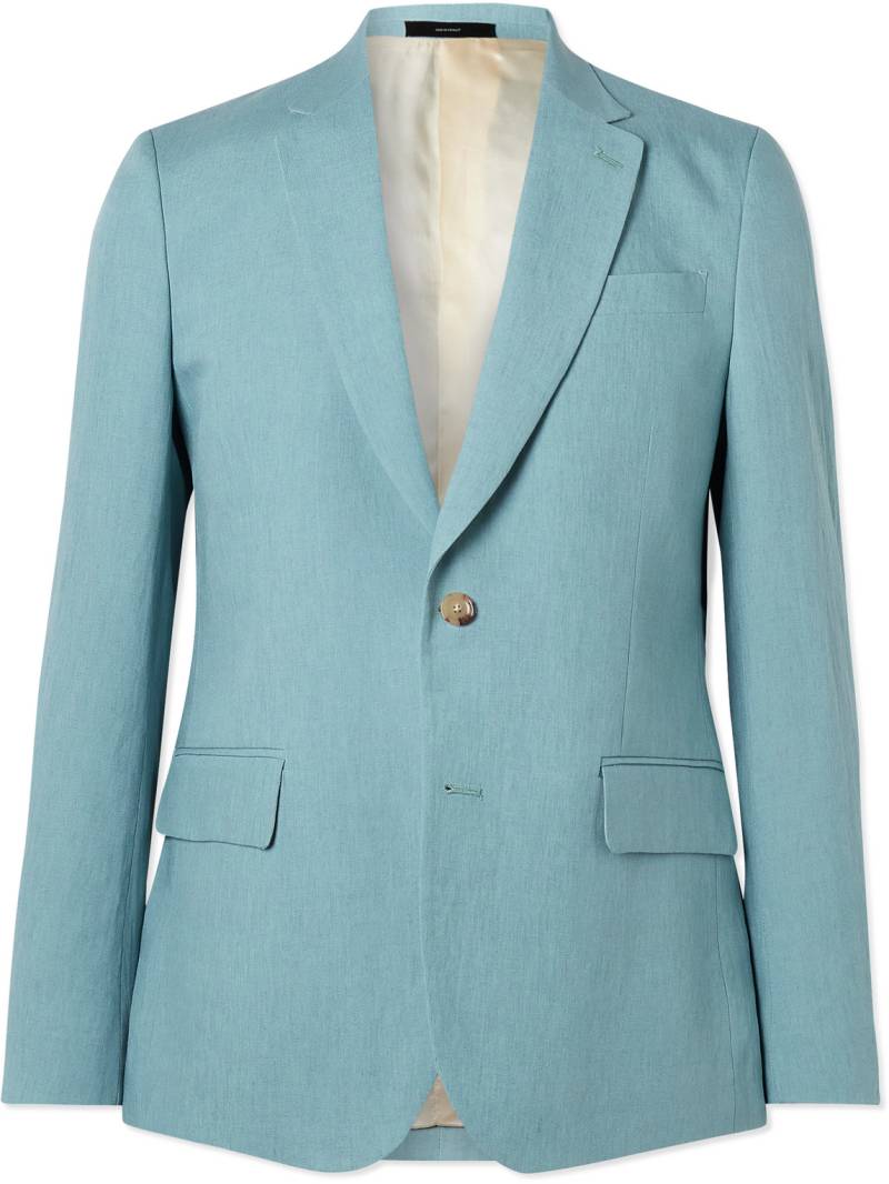 Paul Smith - Soho Linen Suit Jacket - Men - Blue - UK/US 38 von Paul Smith