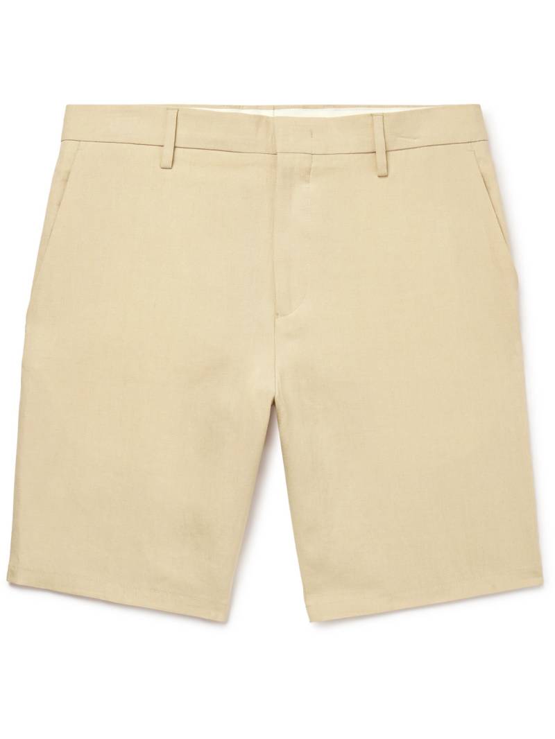 Paul Smith - Straight-Leg Linen Shorts - Men - Neutrals - 38 von Paul Smith