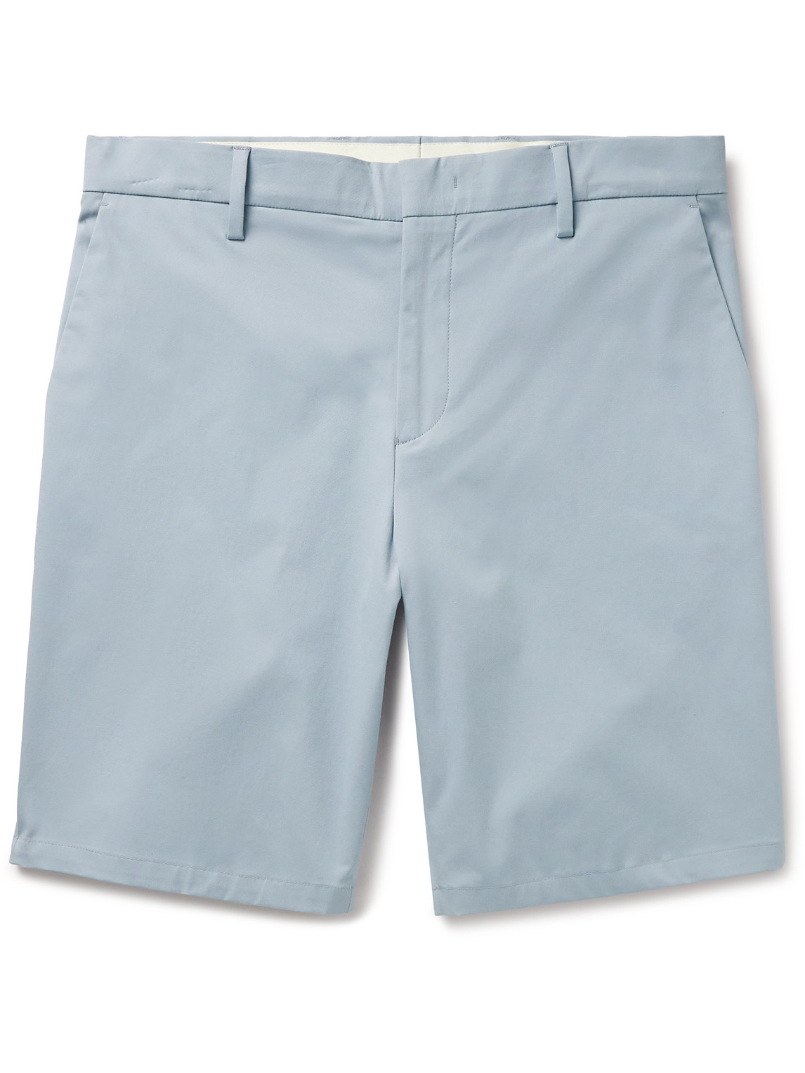 Paul Smith - Straight-Leg Organic Cotton-Blend Twill Shorts - Men - Blue - 38 von Paul Smith