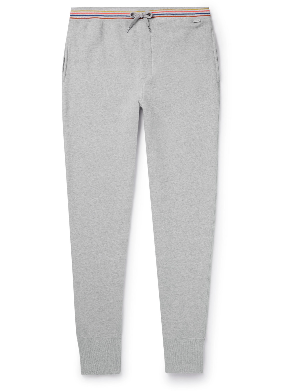 Paul Smith - Tapered Cotton-Jersey Sweatpants - Men - Gray - M von Paul Smith