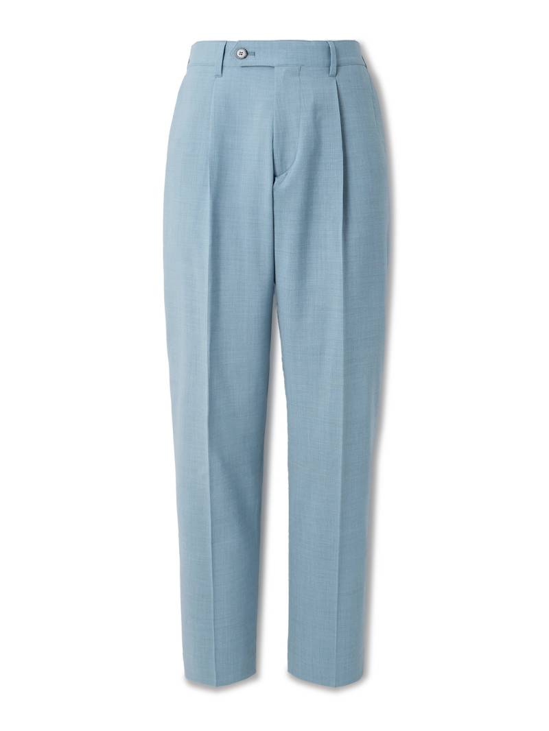 Paul Smith - Tapered Pleated Stretch-Wool Suit Trousers - Men - Blue - UK/US 36 von Paul Smith