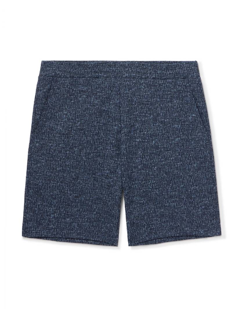 Paul Smith - Textured Cotton and Linen-Blend Shorts - Men - Blue - S von Paul Smith