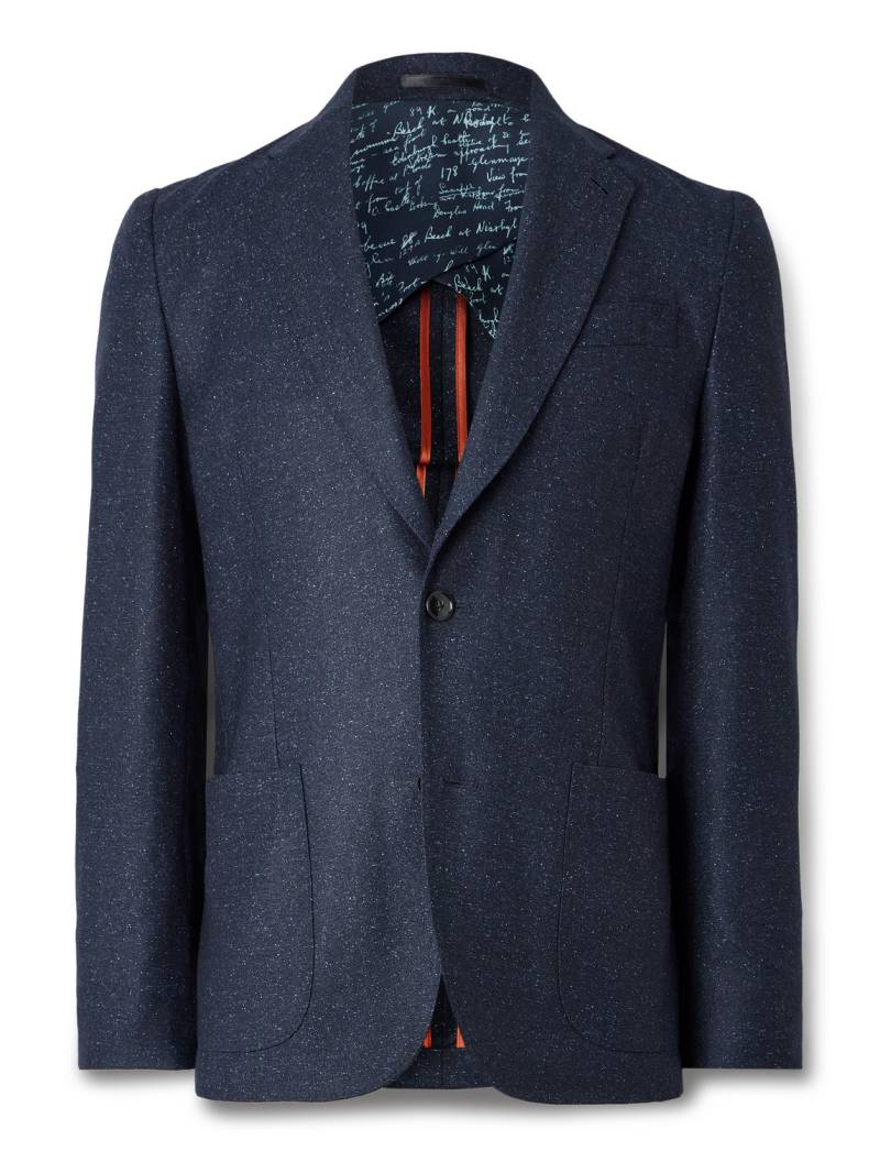 Paul Smith - Textured Wool and Silk-Blend Suit Jacket - Men - Blue - UK/US 36 von Paul Smith