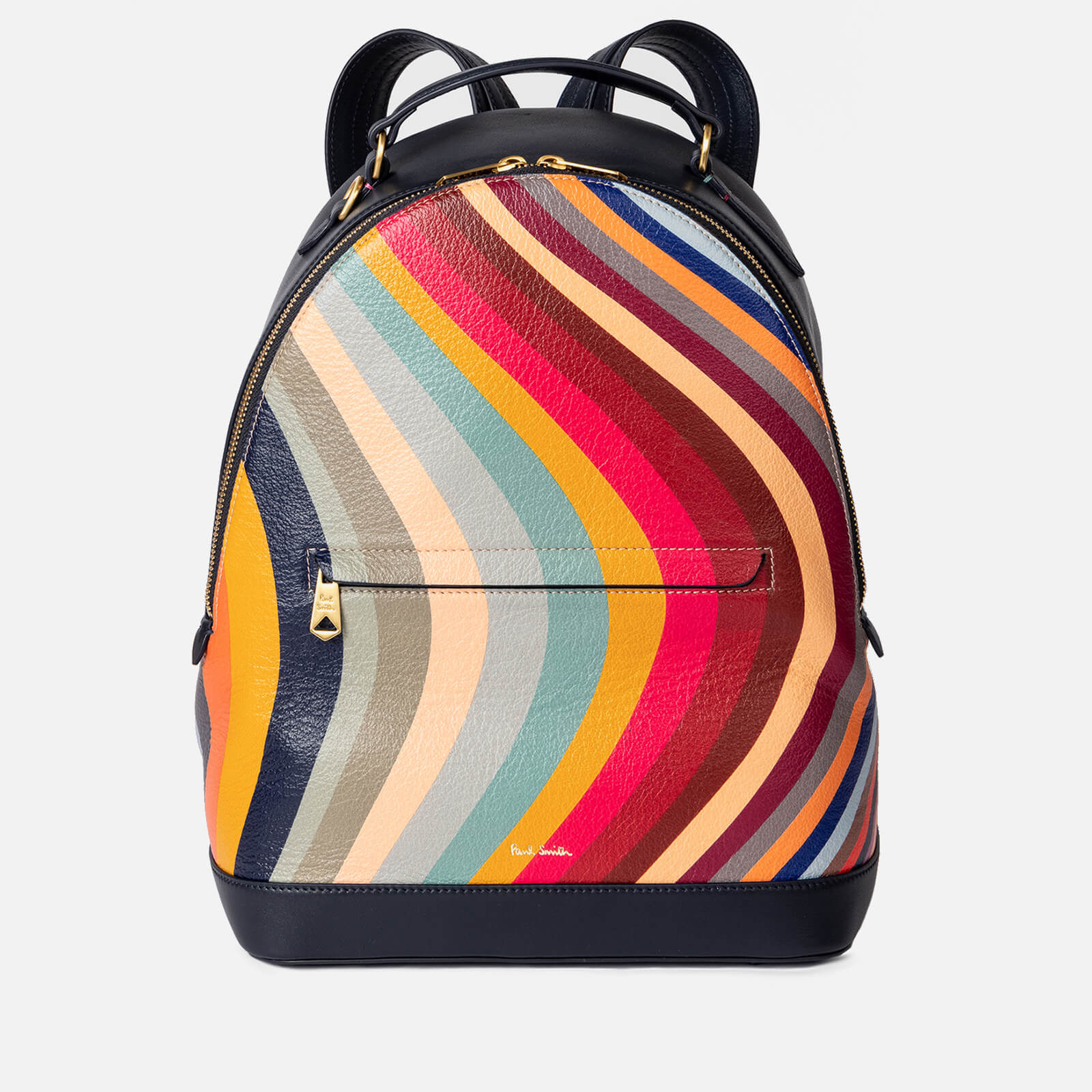 Paul Smith Swirl Striped Leather Backpack von Paul Smith