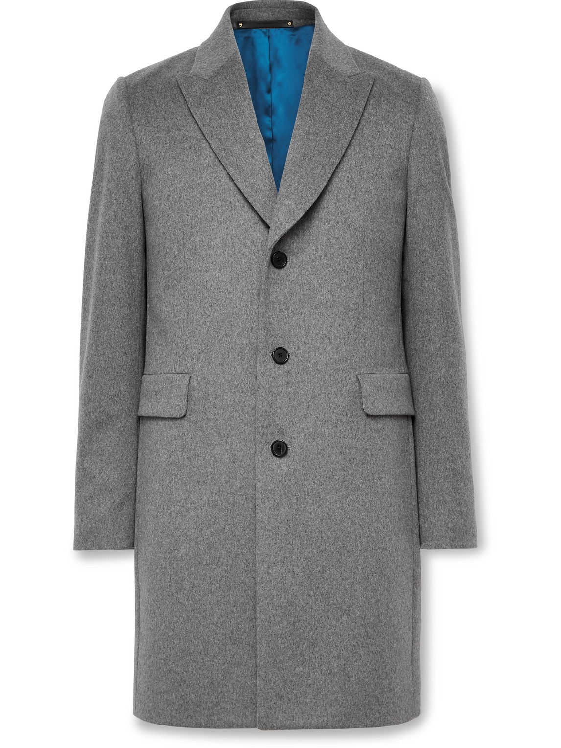 Paul Smith - Wool and Cashmere-Blend Overcoat - Men - Gray - UK/US 36 Paul Smith - Wool and Cashmere-Blend Overcoat - Men - Gray - UK/US 36 von Paul Smith