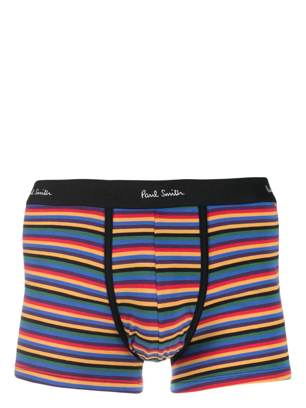 Paul Smith Gestreifte Shorts mit Logo-Bund - Schwarz von Paul Smith