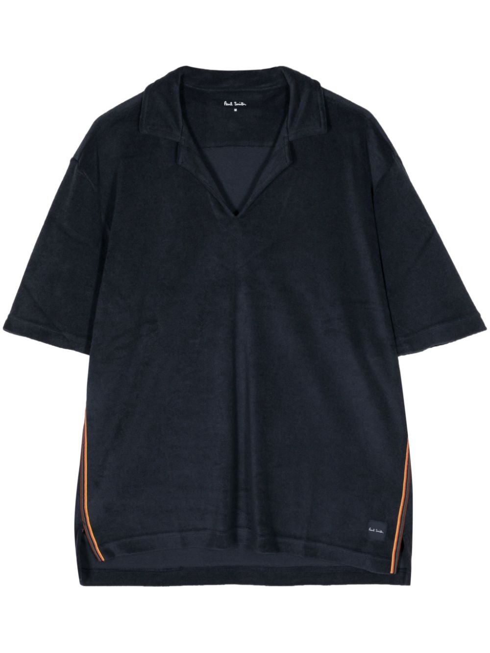 Paul Smith Frottee-T-Shirt mit Streifendetail - Blau von Paul Smith