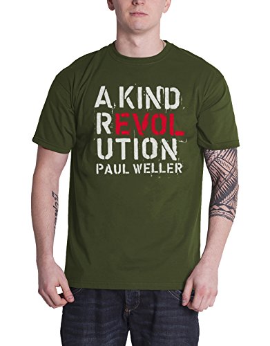 Paul Weller T Shirt A Kind Revolution Album Cover Logo offiziell Herren Nue Grün XL Paul Weller T Shirt A Kind Revolution Album Cover Logo offiziell Herren Nue Grün XL von Paul Weller