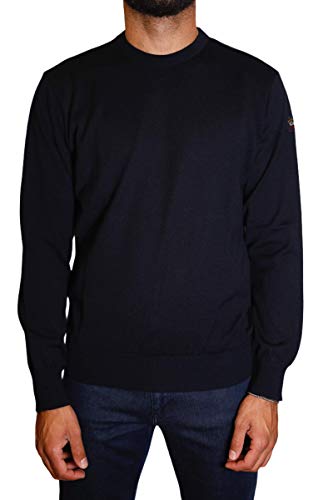 PAUL & SHARK COP1040-050 Herren-Pullover mit Rundhalsausschnitt aus 100 % Merinowolle, extrafein, wasserabweisend, Marineblau, Regular Fit XXXXL von Paul & Shark