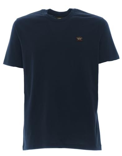 Paul and Shark Herren Crew-Nacken-T-Shirt Marine L von Paul & Shark