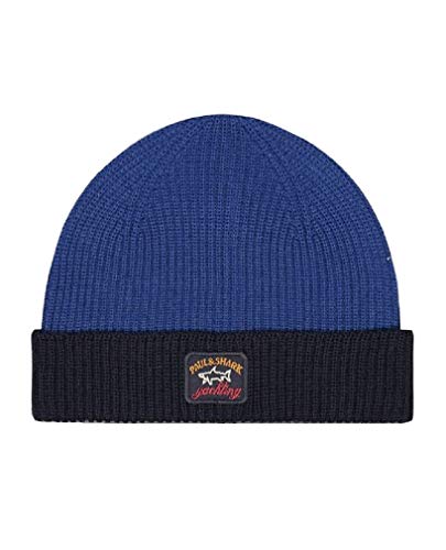 Paul & Shark I20P7144-610 Berretto in Maglia a Coste Uomo Lana Taglia Unica Royal-Blue von Paul & Shark