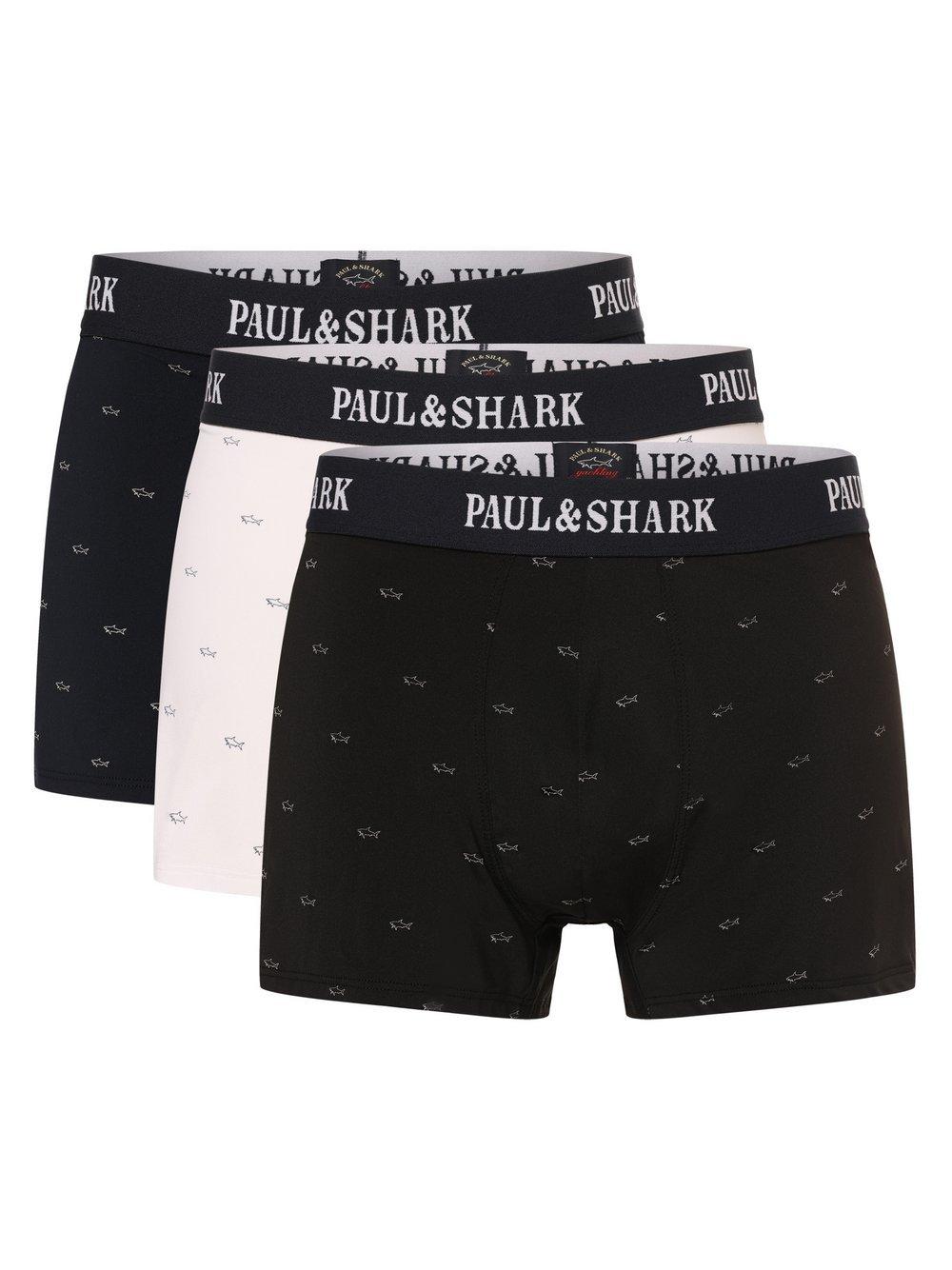 Paul & Shark Pants im 3er-Pack Herren Baumwolle gemustert, weiß von Paul & Shark