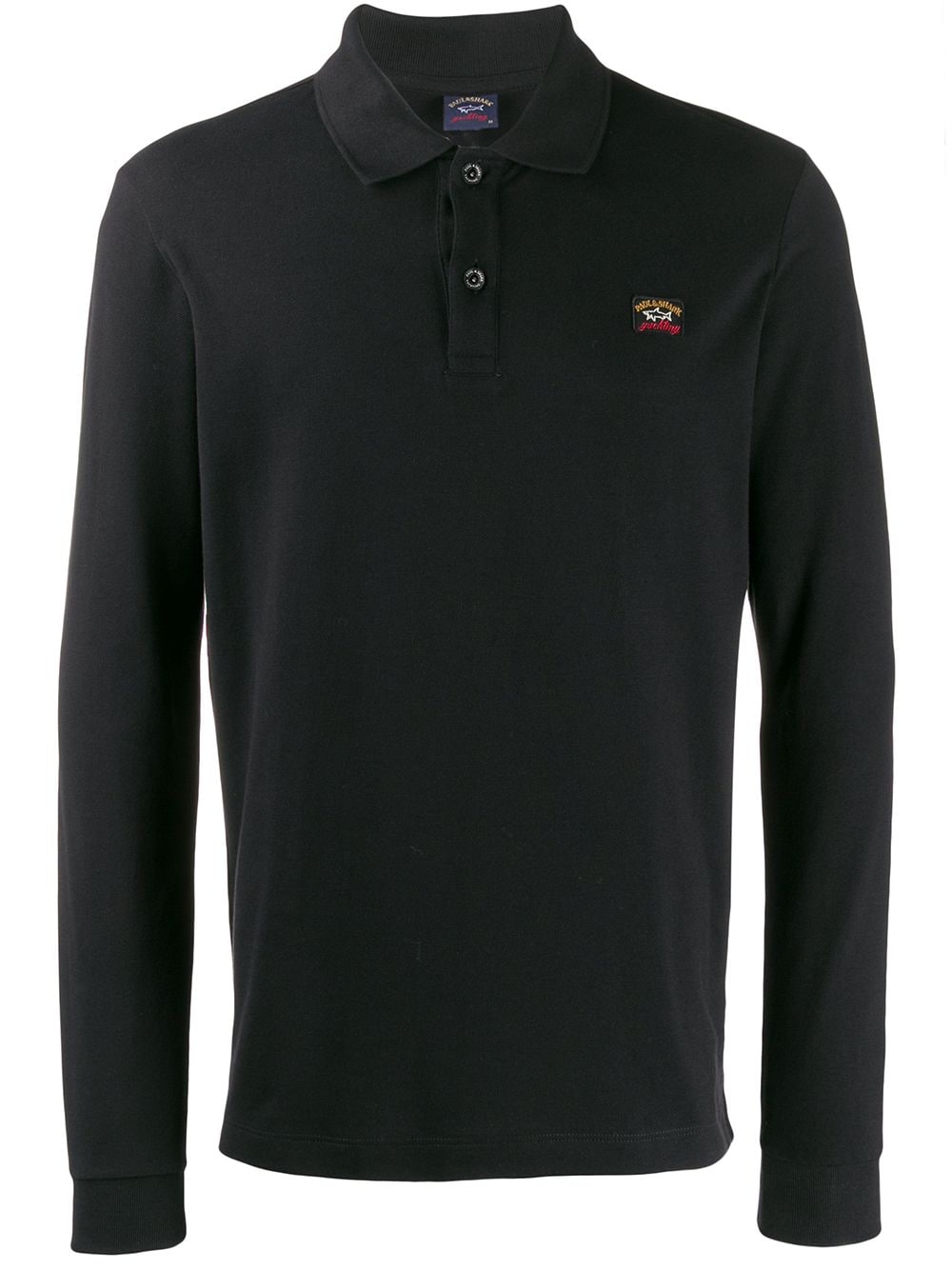 Paul & Shark Poloshirt mit Logo-Stickerei - Schwarz von Paul & Shark