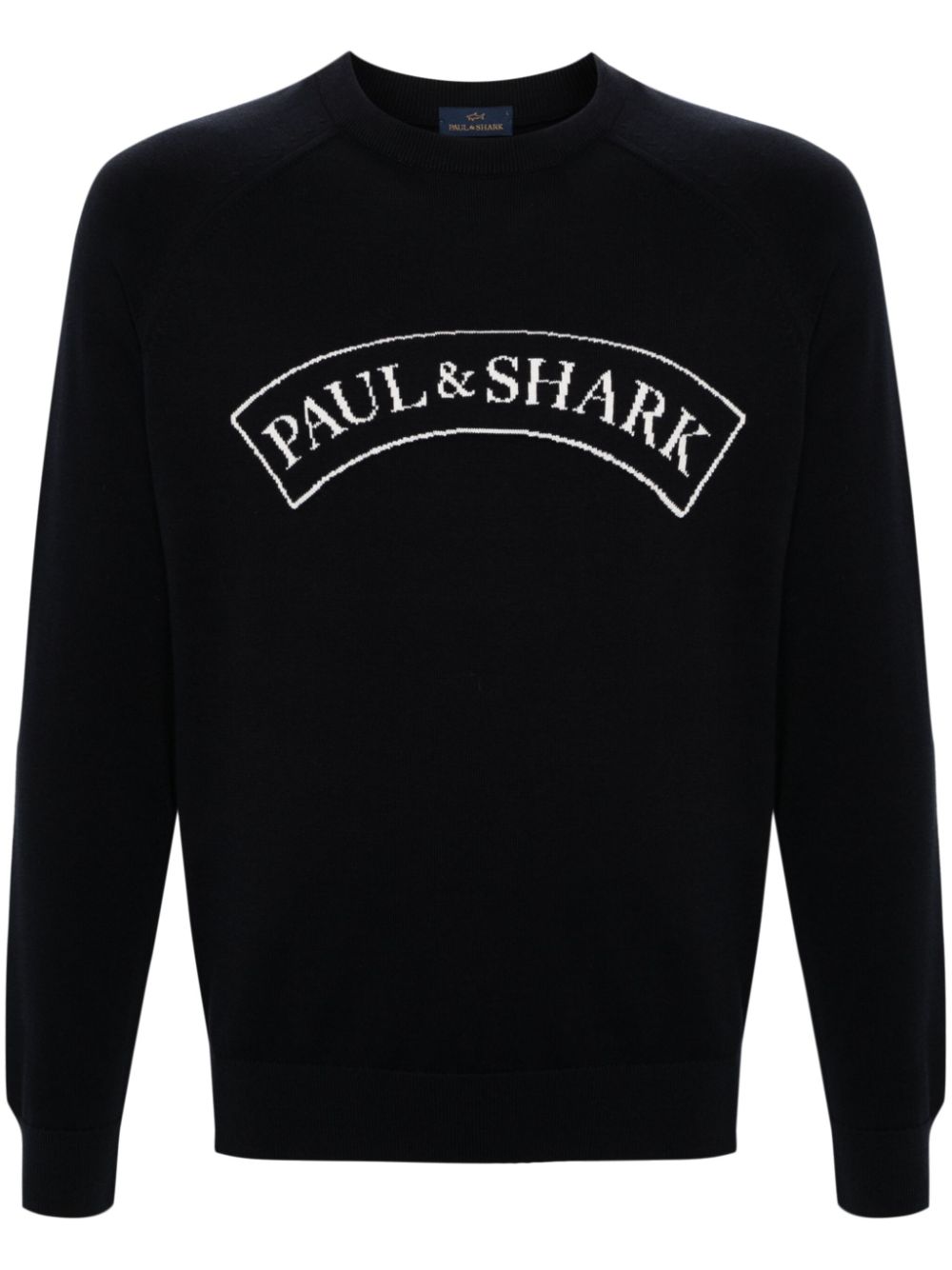 Paul & Shark Pullover mit Jacquard-Logo - Blau von Paul & Shark