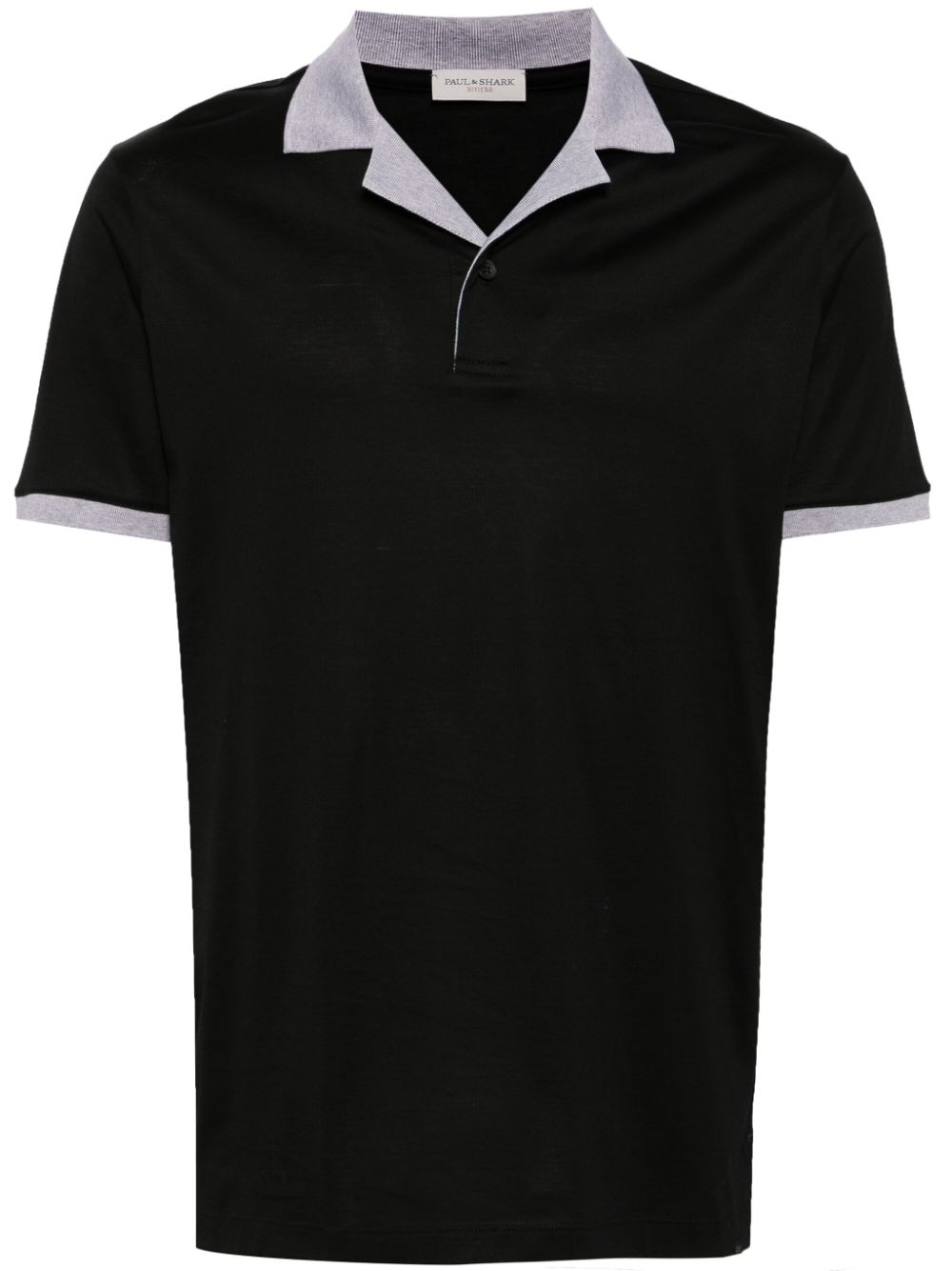 Paul & Shark Poloshirt mit Kontrastdetails - Schwarz von Paul & Shark