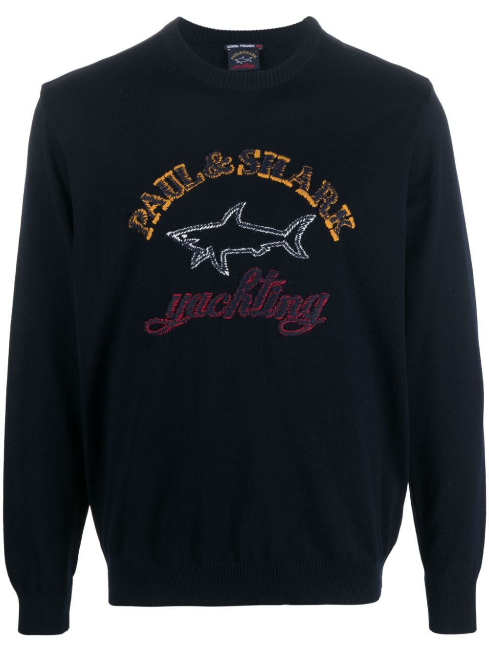 Paul & Shark Pullover mit Logo-Stickerei - Blau von Paul & Shark