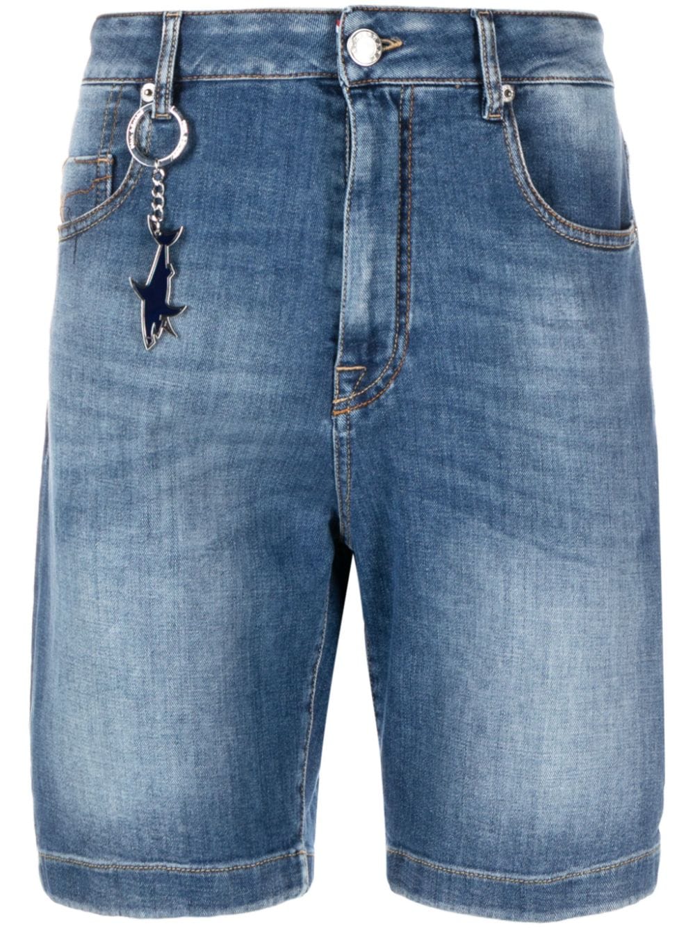 Paul & Shark Halbhohe Jeans-Shorts - Blau von Paul & Shark