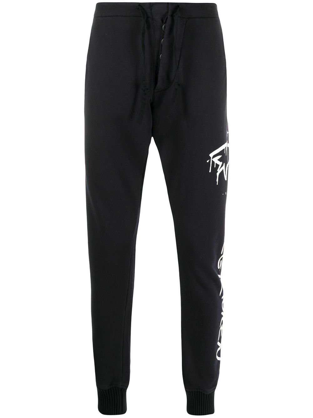 Paul & Shark Jogginghose mit Hai-Print - Schwarz von Paul & Shark