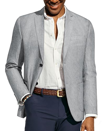 PaulJones Anzüge & Sakkos für Herren Trachte Anzugjacke Hochzeit Party mit Rückenbelüftung und gkerbtem Kragen S Hellgrau 558S24-2 PaulJones Anzüge & Sakkos für Herren Trachte Anzugjacke Hochzeit Party mit Rückenbelüftung und gkerbtem Kragen S Hellgrau 558S24-2 von PaulJones
