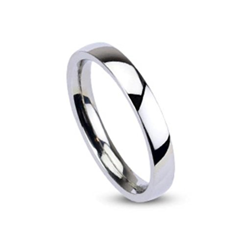 Paula & Fritz® Ring aus Edelstahl Chirurgenstahl 316L 3mm breit Silber Klassis... von Paula & Fritz