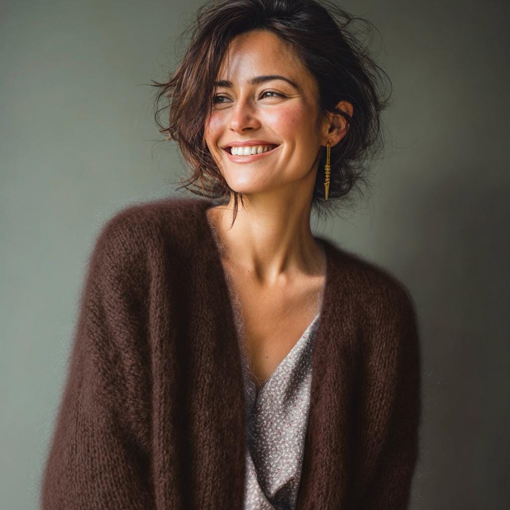 Mohair Strickjacke, Cardigan, Jacke Handgestrickt Handmade One Size Braun Cardigan Mohair Strickjacke, Cardigan, Jacke Handgestrickt Handmade One Size Braun Cardigan von PaulaCashmere