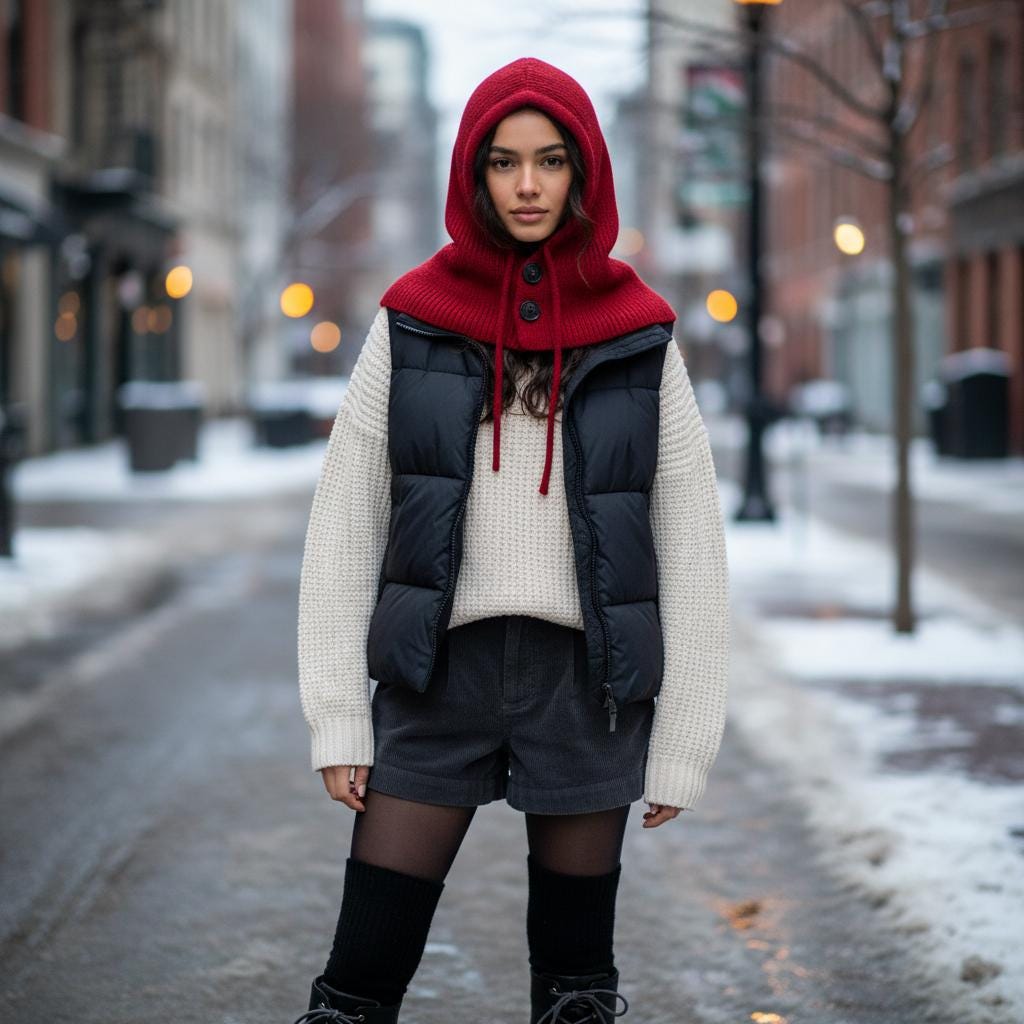 strick Balaklava Damen Herren | Winter Kapuze Bequeme Gestrickte Hood in Beige, Braun, Grau, Schwarz von PaulaCashmere