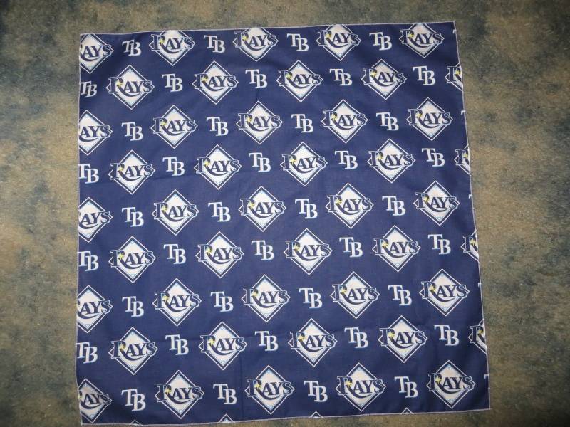 Mlb Tampa Bay Rays Baseball Kopf Bandanas 2 Größen Angeboten L & Xl von PaulasFashions