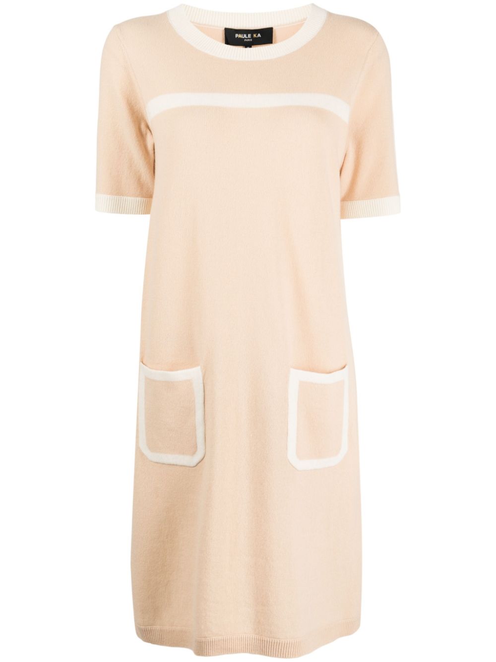 Paule Ka Minikleid aus Feinstrick - Nude von Paule Ka