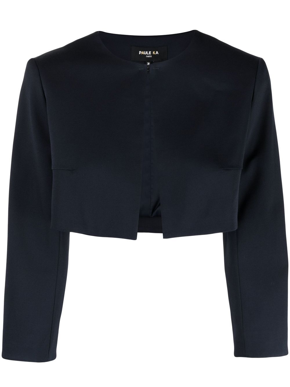 Paule Ka Ottoman Cropped-Jacke - Blau von Paule Ka