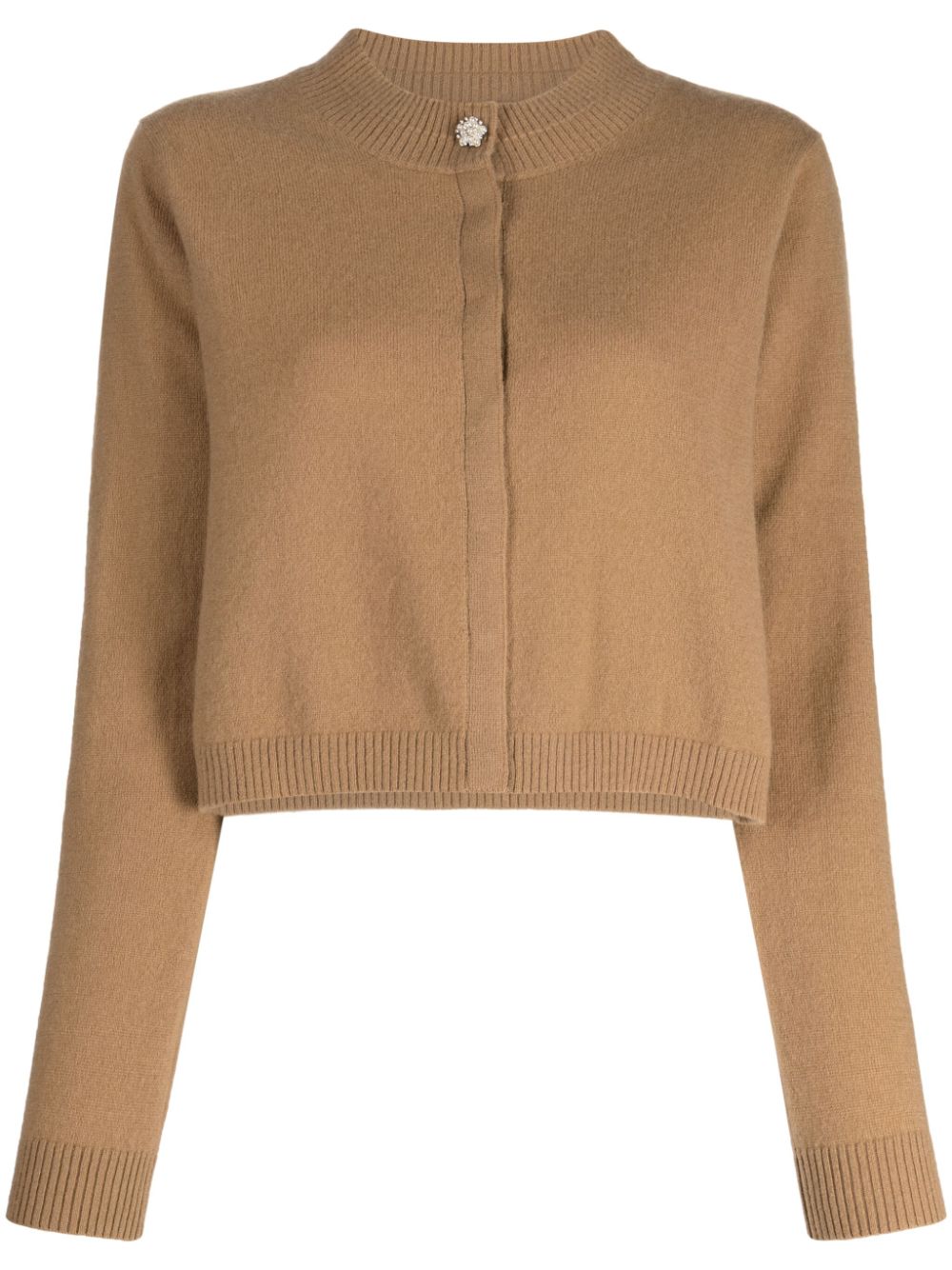 Paule Ka Cropped-Cardigan aus Kaschmir - Braun von Paule Ka