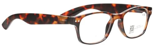 Paule & Knopf Auffällige ELLE Lesebrille EL15939 mit hochwertigem Federscharnier in Havanna + 2,00 dpt von Paule & Knopf