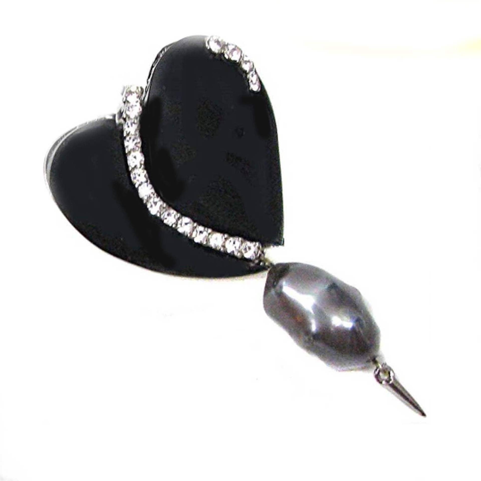 Herzanhänger, Signiert Christian Lacroix, Harzherz, Paulettevintage-Schmuck Herzanhänger, Signiert Christian Lacroix, Harzherz, Paulettevintage-Schmuck von PauletteVintage