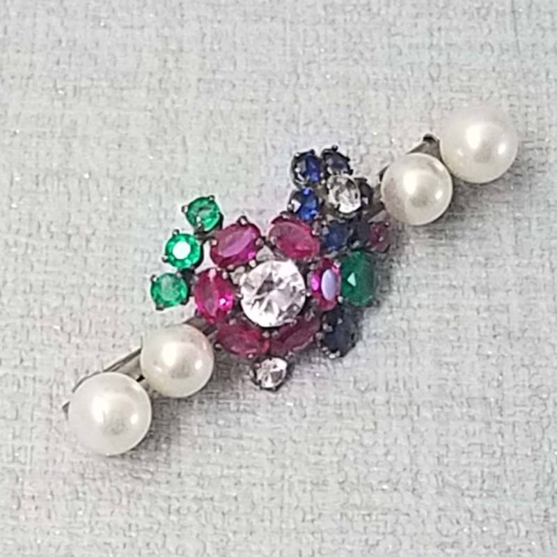 Vintage Stabbrosche Aus Den 50Er Jahren, Paulettevintage-Schmuck von PauletteVintage