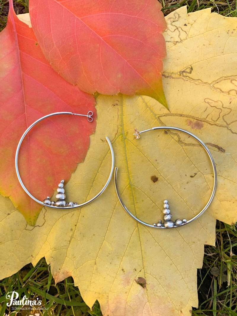 Creolen "In Balance" Aus Sterling Silber von PaulinasSchmuck