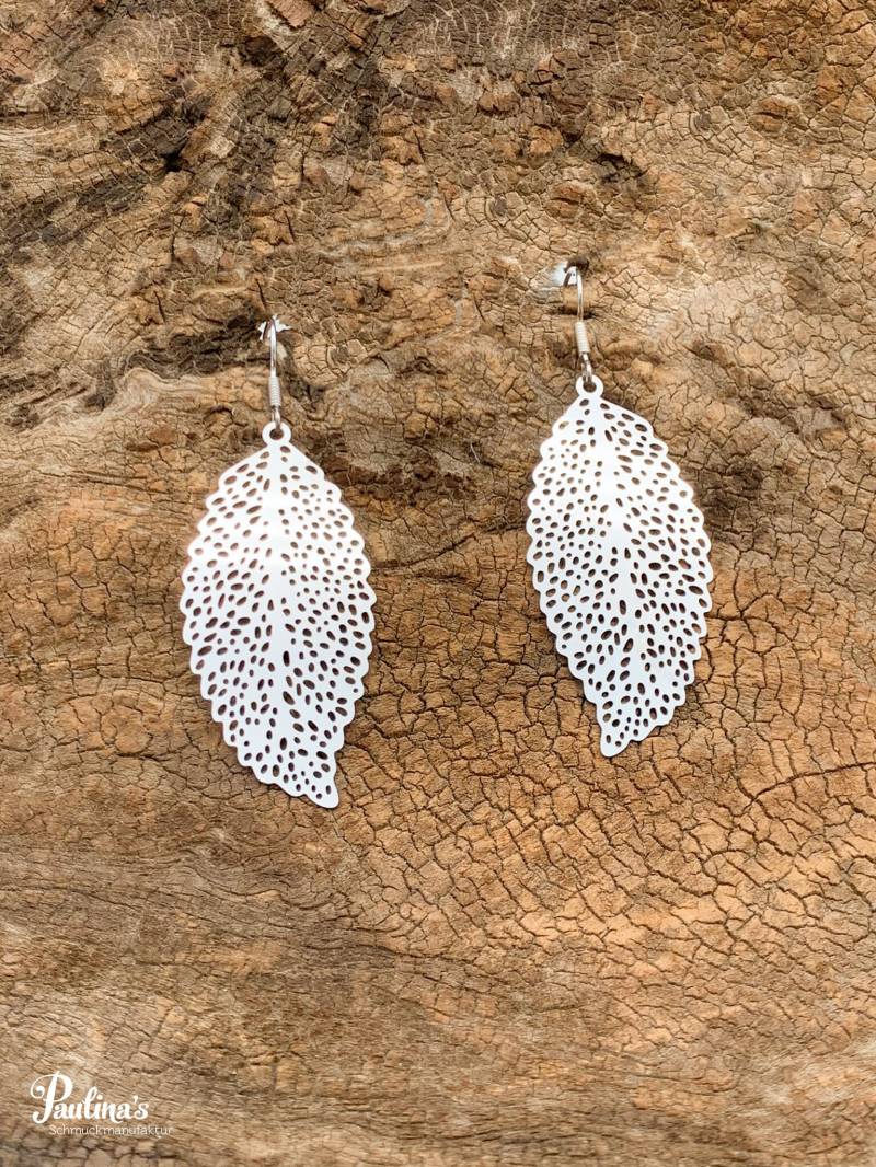 Löwenzahn-Energie-Ohrgehänge Edelstahl Dünn Blatt Löwenzahn-Energie-Ohrgehänge Edelstahl Dünn Blatt von PaulinasSchmuck