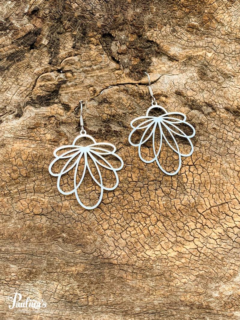 Löwenzahn-Energie-Ohrgehänge Eisen Lotus Rund von PaulinasSchmuck